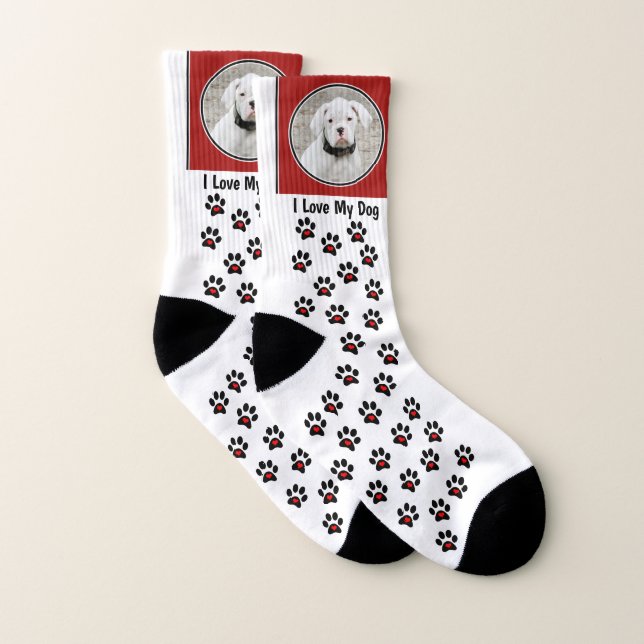 Chaussettes photo personnalisées pour chien - Chau (Paire)
