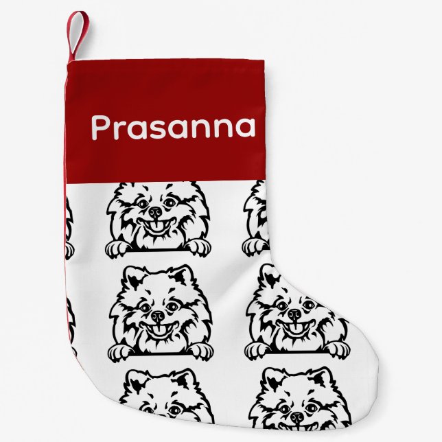 Chaussettes pour chien de Poméranie Customisées Ch (Devant)