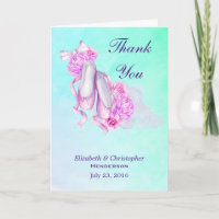 Chaussons de Ballet en Aquarelle rose Merci Mariag