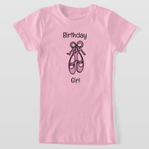 Chaussons de ballet T-shirt fille d'anniversaire