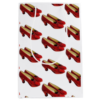 Chaussons Rouges Ruby Chaussures Sac Cadeau Moyen