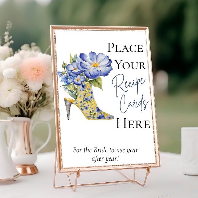 Chaussure à talon élevé Placez votre carte de rece (Créateur téléchargé)