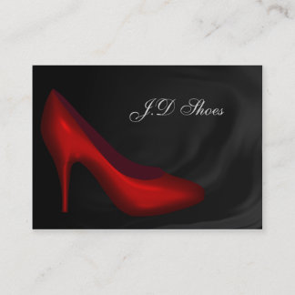 Chaussure cartes de visite de mode