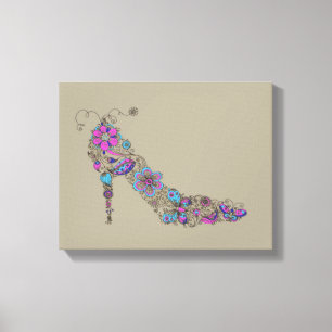 Chaussure chic - toile enveloppée