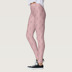 Chaussure de ballet rose Leggings répétés