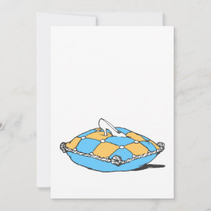 Chaussure de Cendrillon sur Coussin orange Turquoi