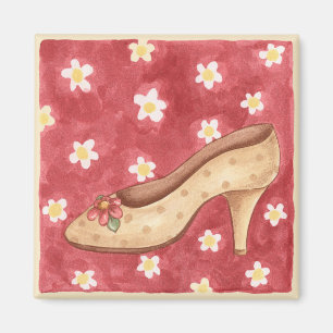 Chaussure de fleur - aimant