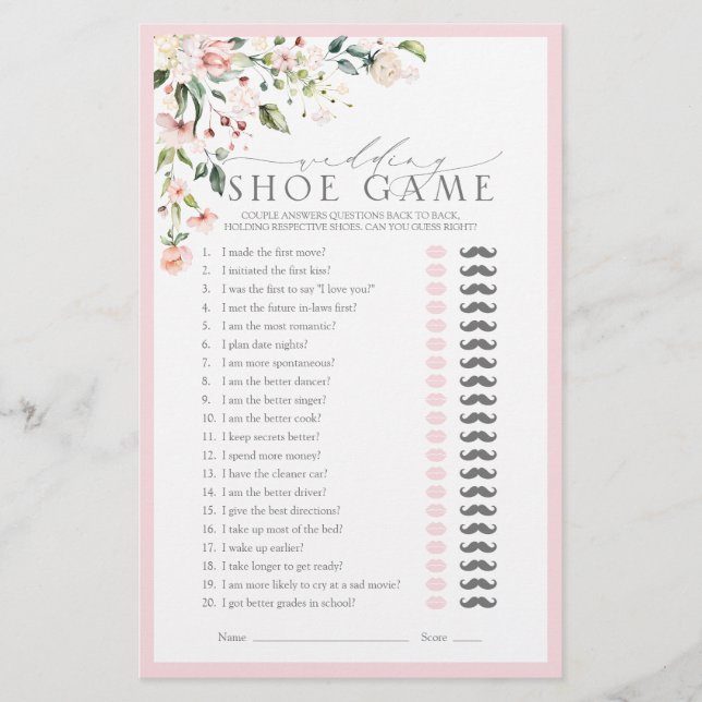 Chaussure de Mariage Rose Fleurie Jeu de Baby Show (Devant)