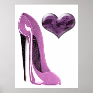 Chaussure de mûre et affiche stylets roses de