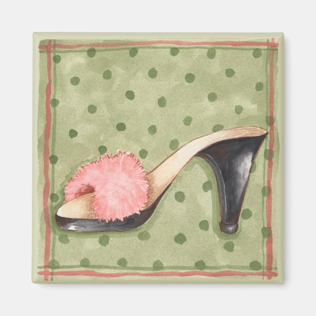 Chaussure rose flou - Aimant (Devant)