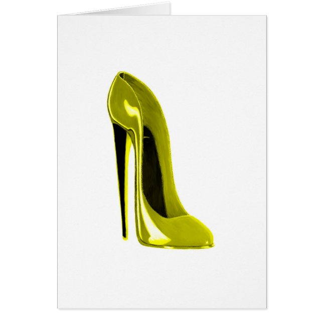 Chaussure stylet jaune mûre (Devant)