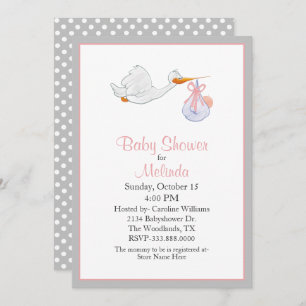 Chaussure sucrée avec Baby shower bébé Invitation