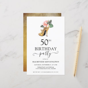 Chaussures à talons hauts dorées florales de luxe 