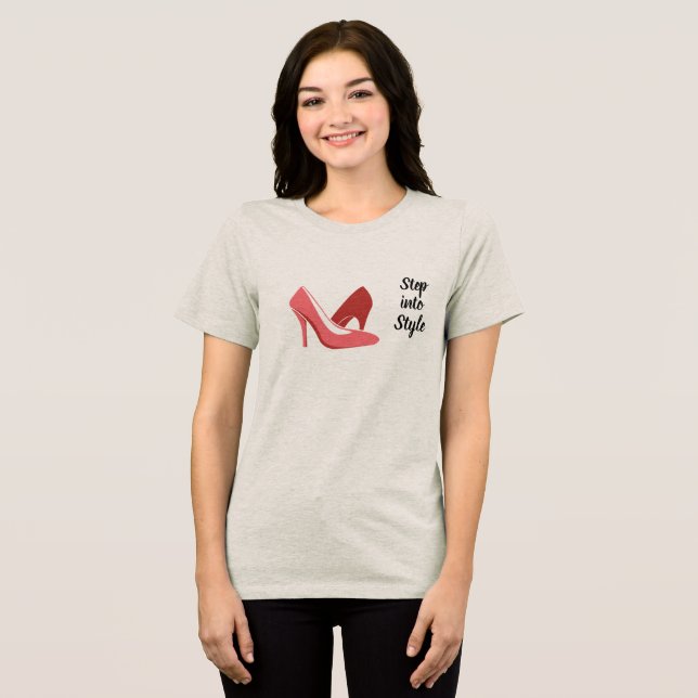 Chaussures à talons hauts T-shirt graphique (Recto plein)