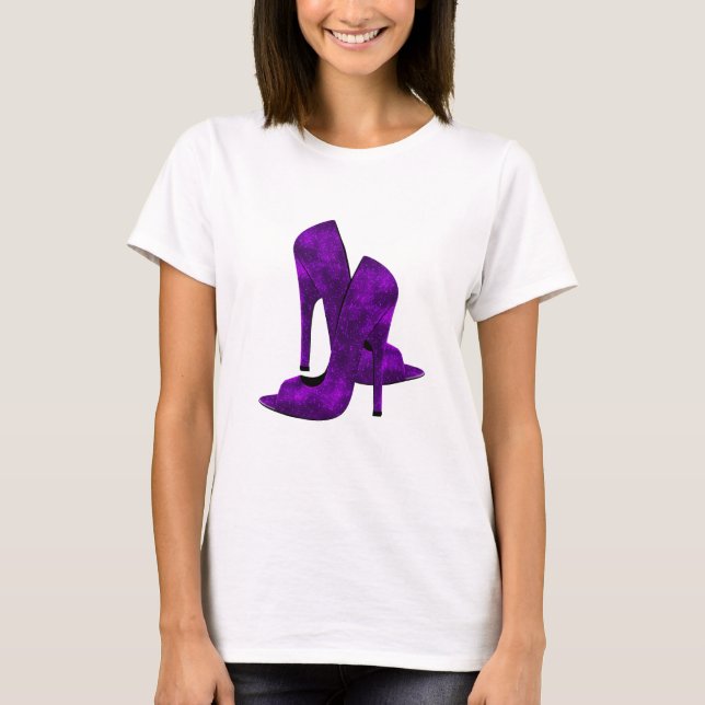 Chaussures à talons hauts violettes (Devant)