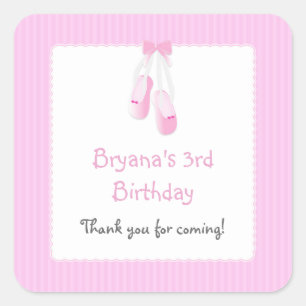 Chaussures Ballerina Stickers Ballet Rose