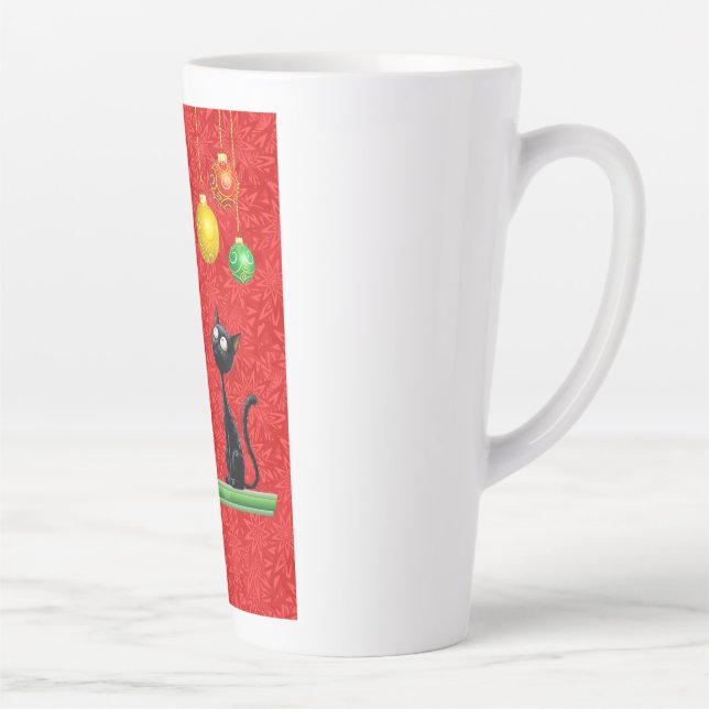 CHAUSSURES CURIEUSES À NOËL Latte Mug (Droite)