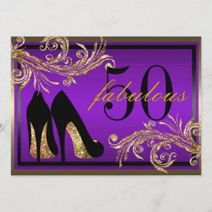 Chaussures dansantes - Invitation fabuleuse 50e an