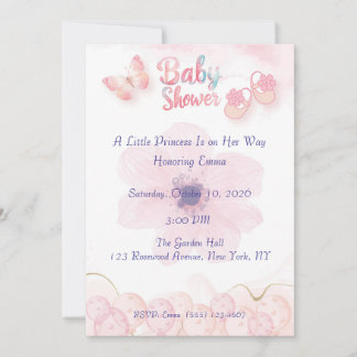 Chaussures de Bébé Fille Invitation à la Baby Show