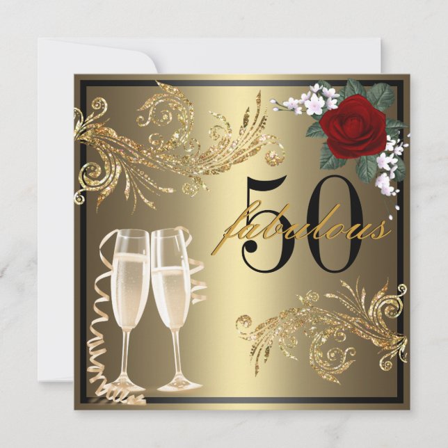 Chaussures de danse - cinquantième invitation (Devant)