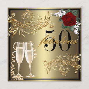 Chaussures de danse - cinquantième invitation