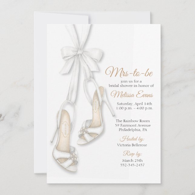 Chaussures de mariée et faire-part de bapteme de m (Devant)