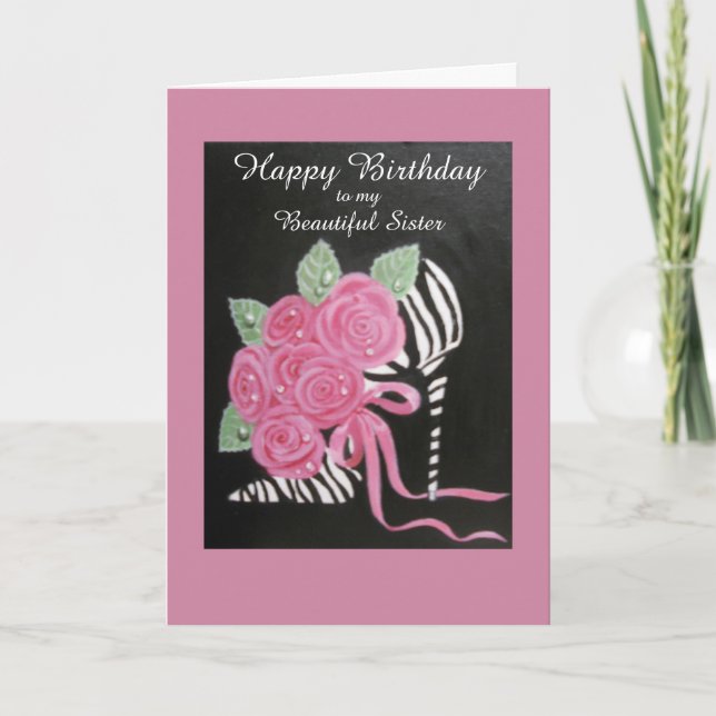 CHAUSSURES DÉCORATIVES, CARTE D'ANNIVERSAIRE POUR  (Devant)