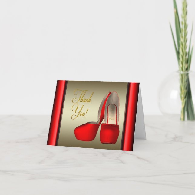 Chaussures haute talon Noir Rouge Or Merci (Devant)