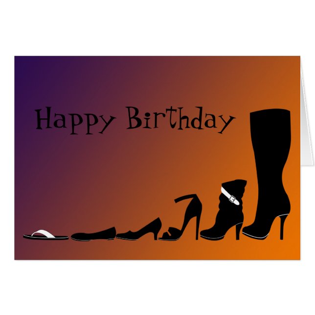 Chaussures Joyeux Anniversaire Souhait (Devant horizontal)