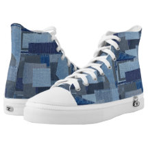 Denim Shibori de patchwork de blue-jean de Boro