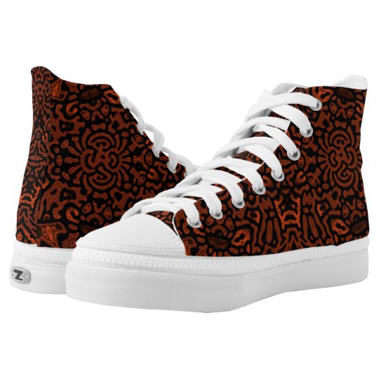 chaussure couleur rouille
