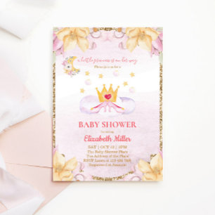 Chaussures Princess Et Invitation Baby shower Cour