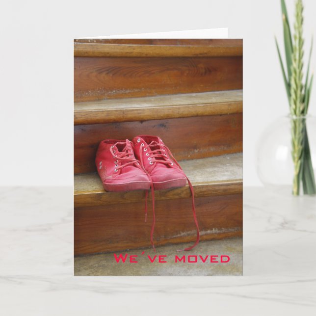 Chaussures rouges que nous avons déplacées cartes (Devant)
