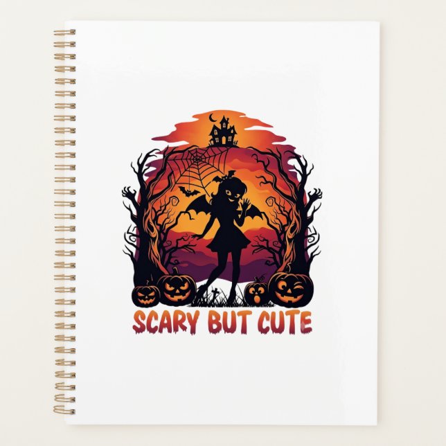 Chauve-souris fille citrouilles Halloween mignonne (Devant)