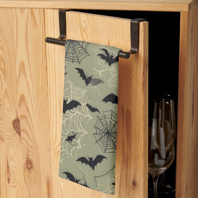 Chauves-souris, araignées et Webs Design Serviette (Pliage en tiers)
