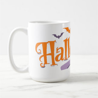 Chauves-souris d'Halloween et Mug Citrouille