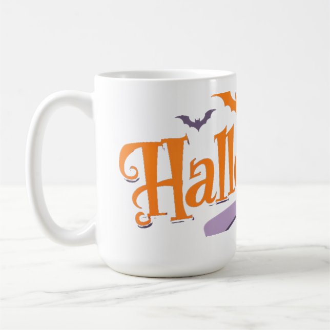 Chauves-souris d'Halloween et Mug Citrouille (Gauche)
