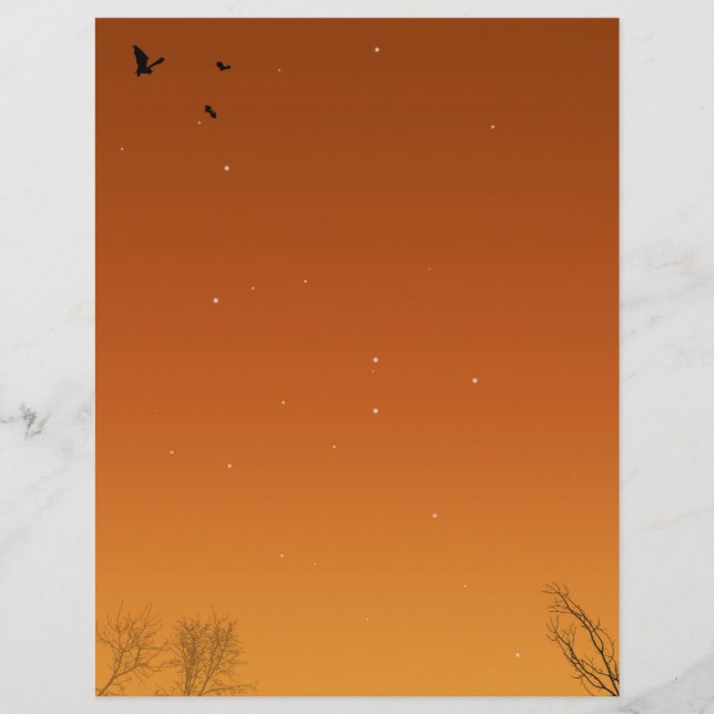 Chauves-souris et arbres d'Halloween (Devant)