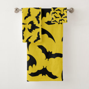 Chauves-souris jaunes et noires Halloween