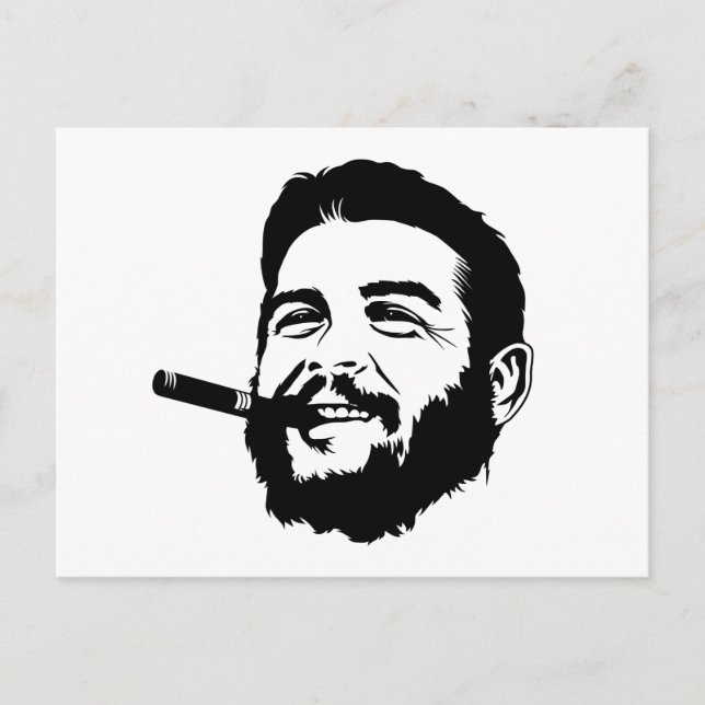 Che Guevara avec carte postale Portrait Cigar (Devant)