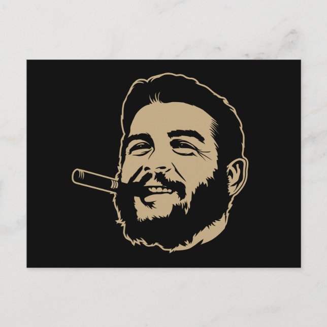 Che Guevara avec carte postale Portrait Cigar (Devant)