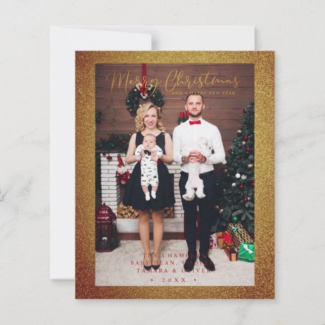 Cheap Christmas Glitter Fun Photo Family Script (Devant)