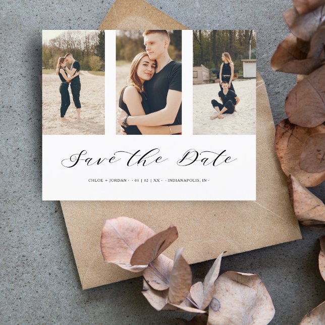 Cheap Three Photos Collage Romantic Wedding (Créateur téléchargé)