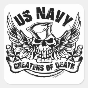 Cheatters of Death Corpsmanup.com Sticker