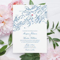 Chebeague Island Maine Elegant Mariage de carte ma
