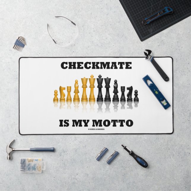 Checkmate Est Ma Devise Reflective Jeux D'Échecs (Poste de travail)