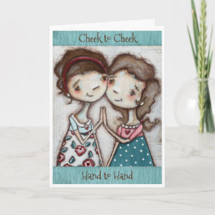 Cheek to Cheek - Carte de voeux personnalisable