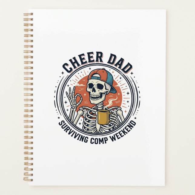 Cheer Dad Surviving Comp Weekend Skeleton Shirt_1 (Devant)