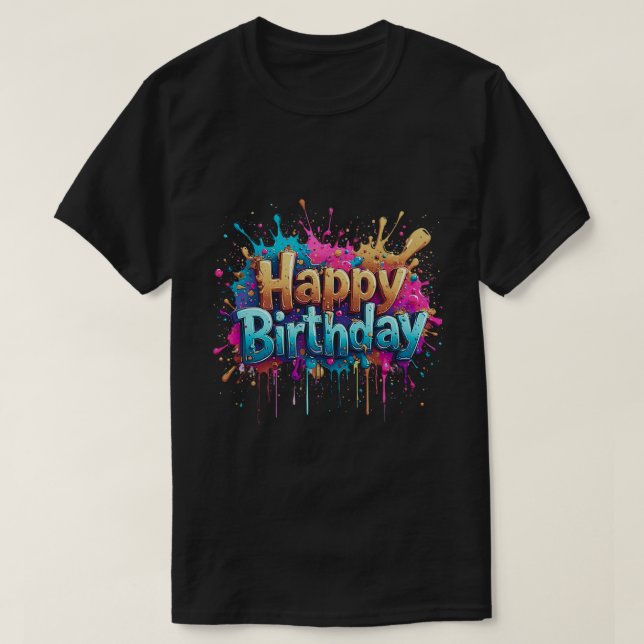 Cheer d'Anniversaire - Joyeux T-Shirts d'Anniversa (Design devant)