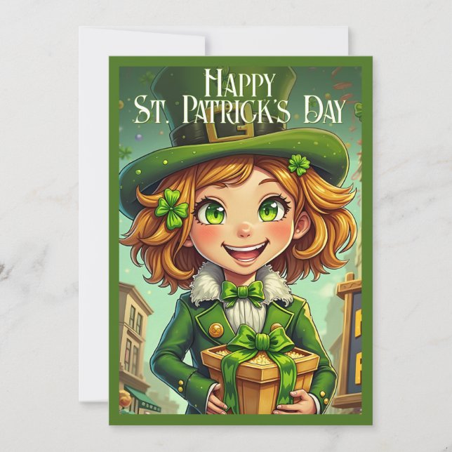Cheerful Leprechaun - Saint Patrick's Day Lucky Ch (Devant)